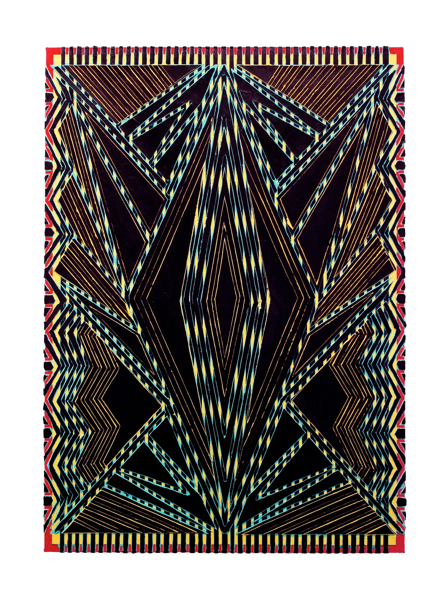 2007 "Other Worldly" Acrylic on Canvas 48H x 34W
