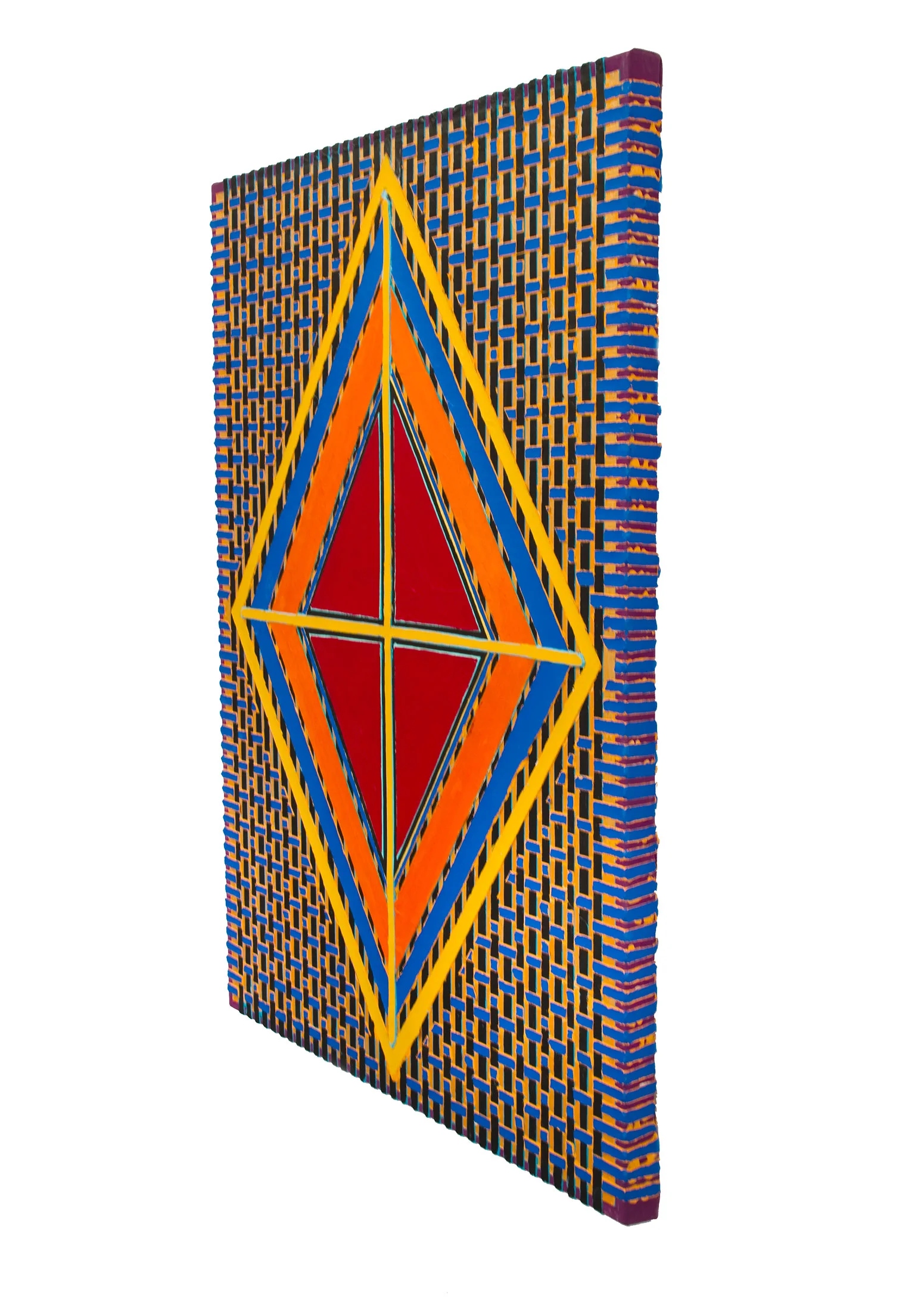 2004 "Red Diamond w. Yellow Cross" Side View