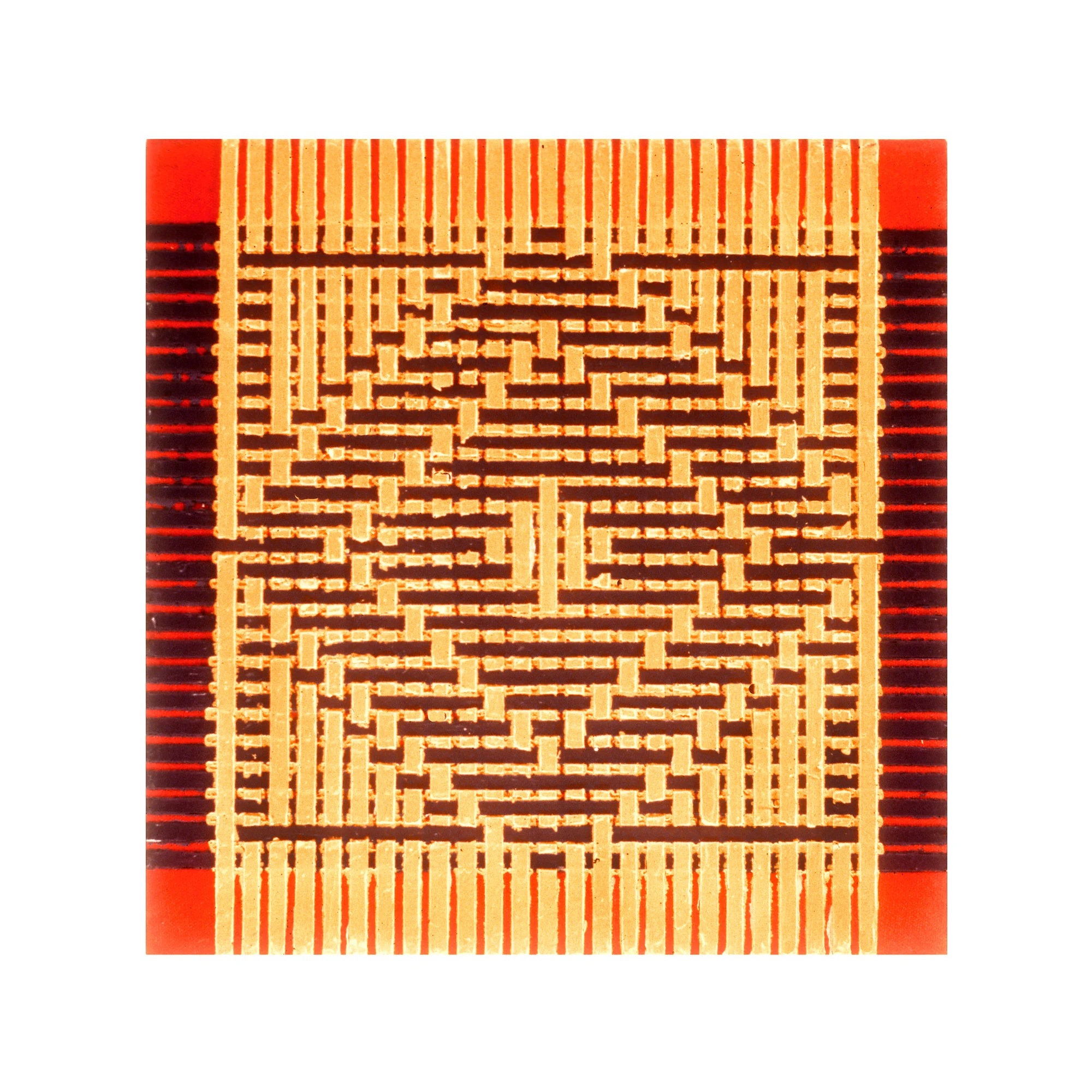 1979 "Small Weaving Painting 6" Acrylic on Canvas 12H x 12W