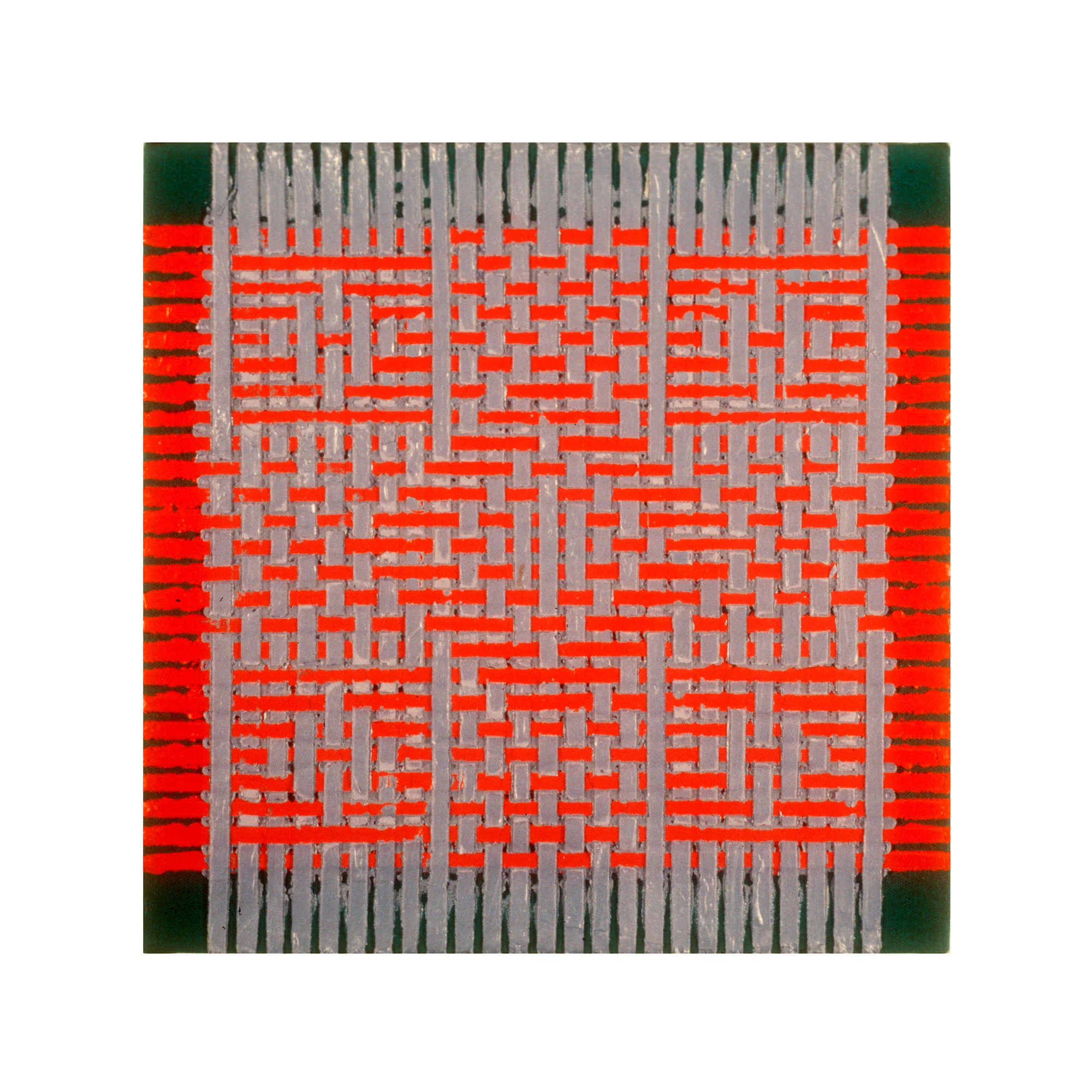 1979 "Small Weaving Painting 9" Acrylic on Canvas 12H x 12W