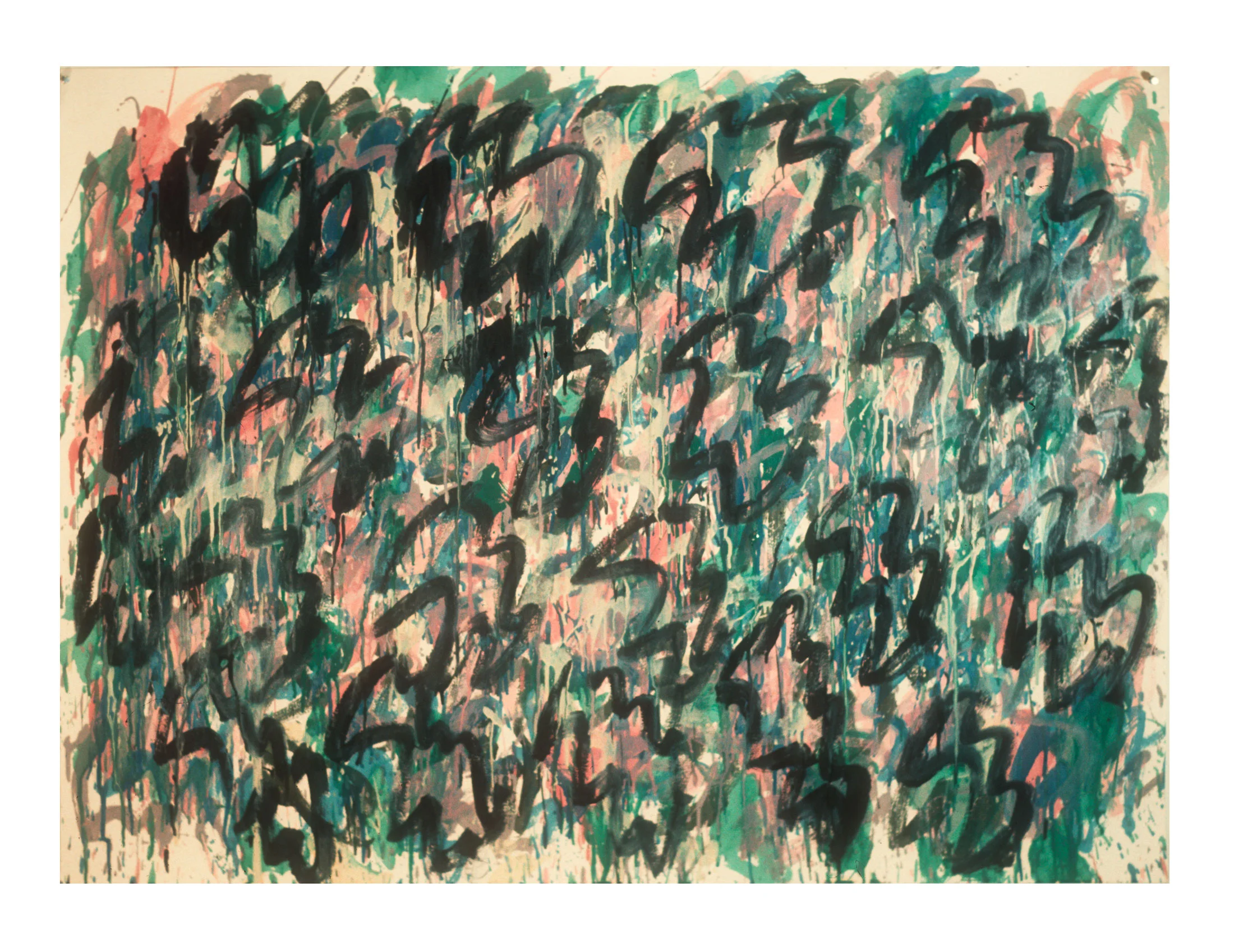 1974 "Painting on Paper 3” Oil on Paper 30H x 40W