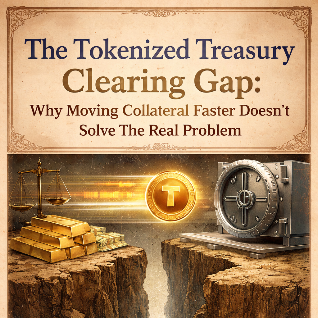 The Tokenized Treasury Clearing Gap: Why Moving Collateral Faster Doesn't Solve The Real Problem