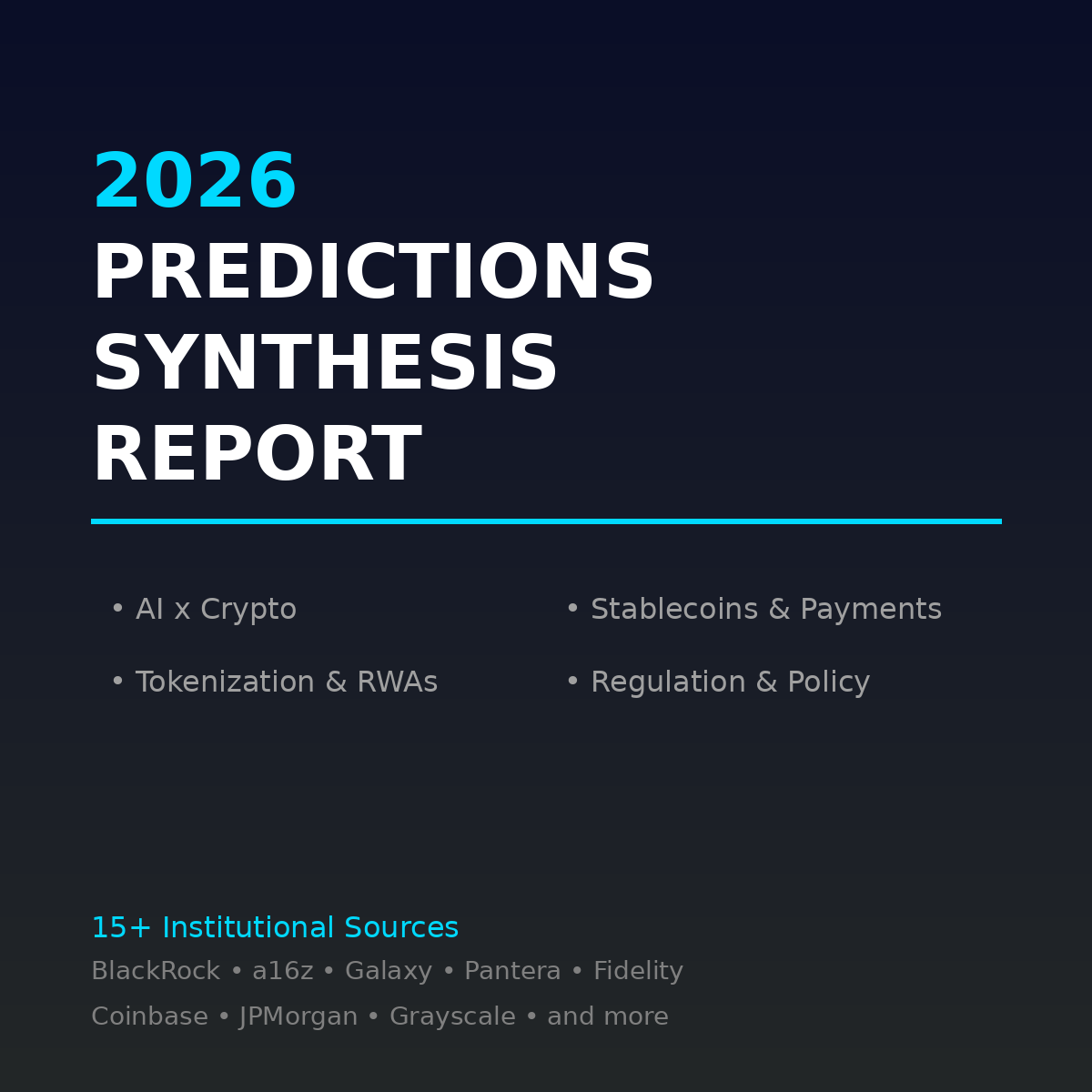 2026 Predictions Synthesis Report