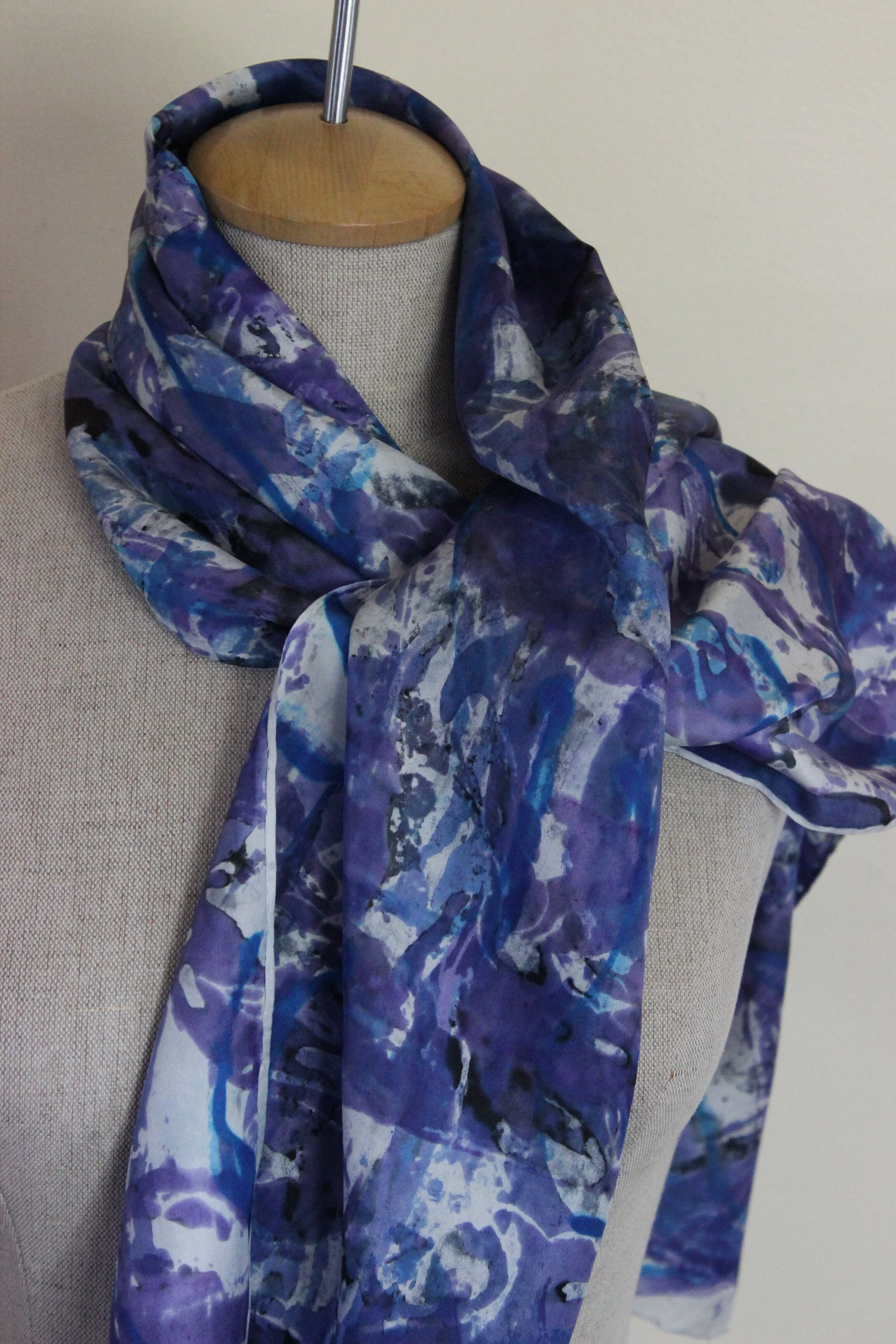 HAND DYED SILK SCARF