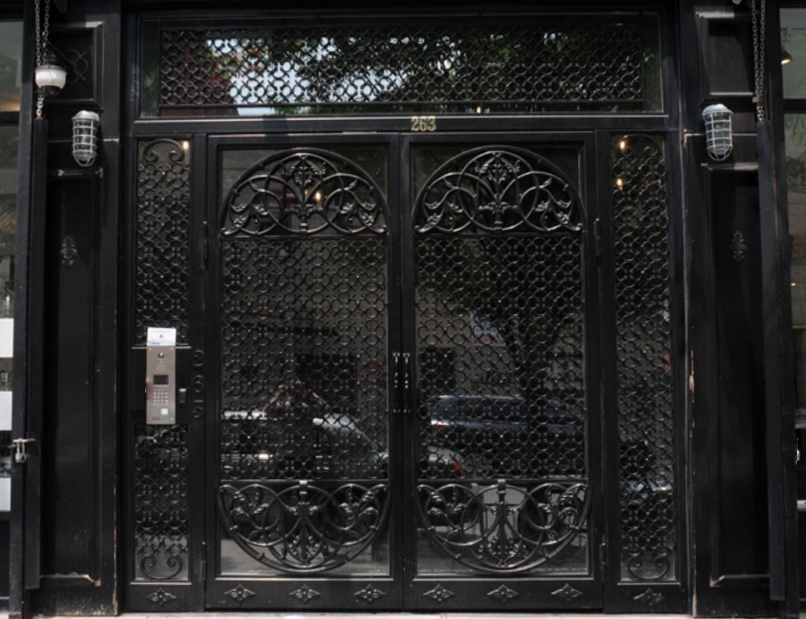 Cast Iron entrance doors, Brooklyn.
