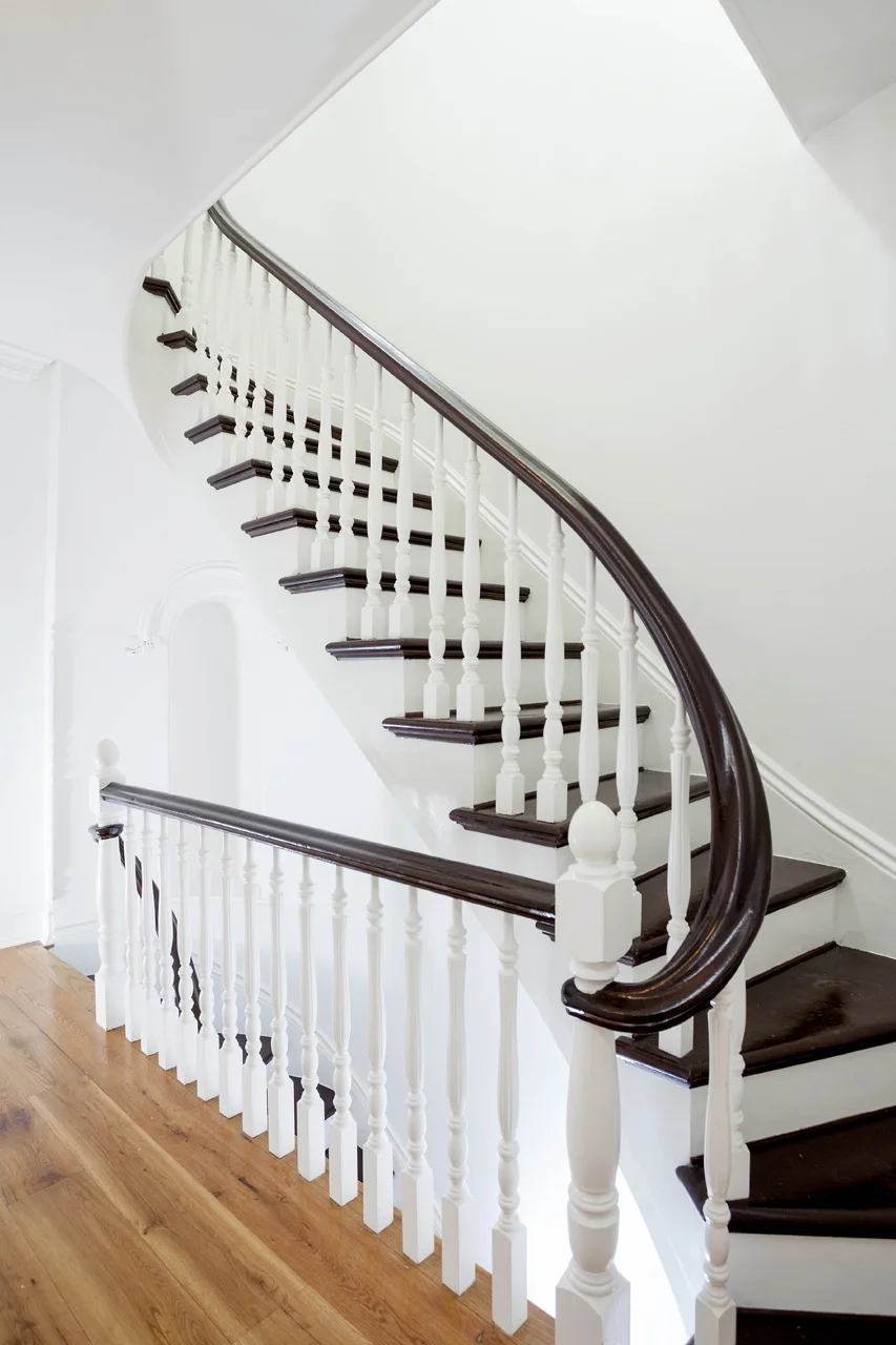 Period style staircase.
