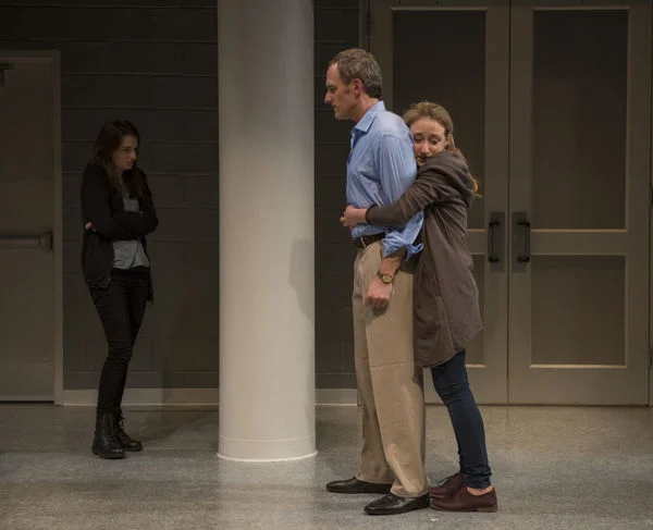 The Burials photo by Michael Brosilow for Steppenwolf Theatre Company Becca Savoy, Coburn Goss, Olivia Cygan