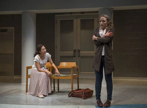 The Burials photo by Michael Brosilow for Steppenwolf Theatre Company Kristina Valada-Viars, Olivia Cygan