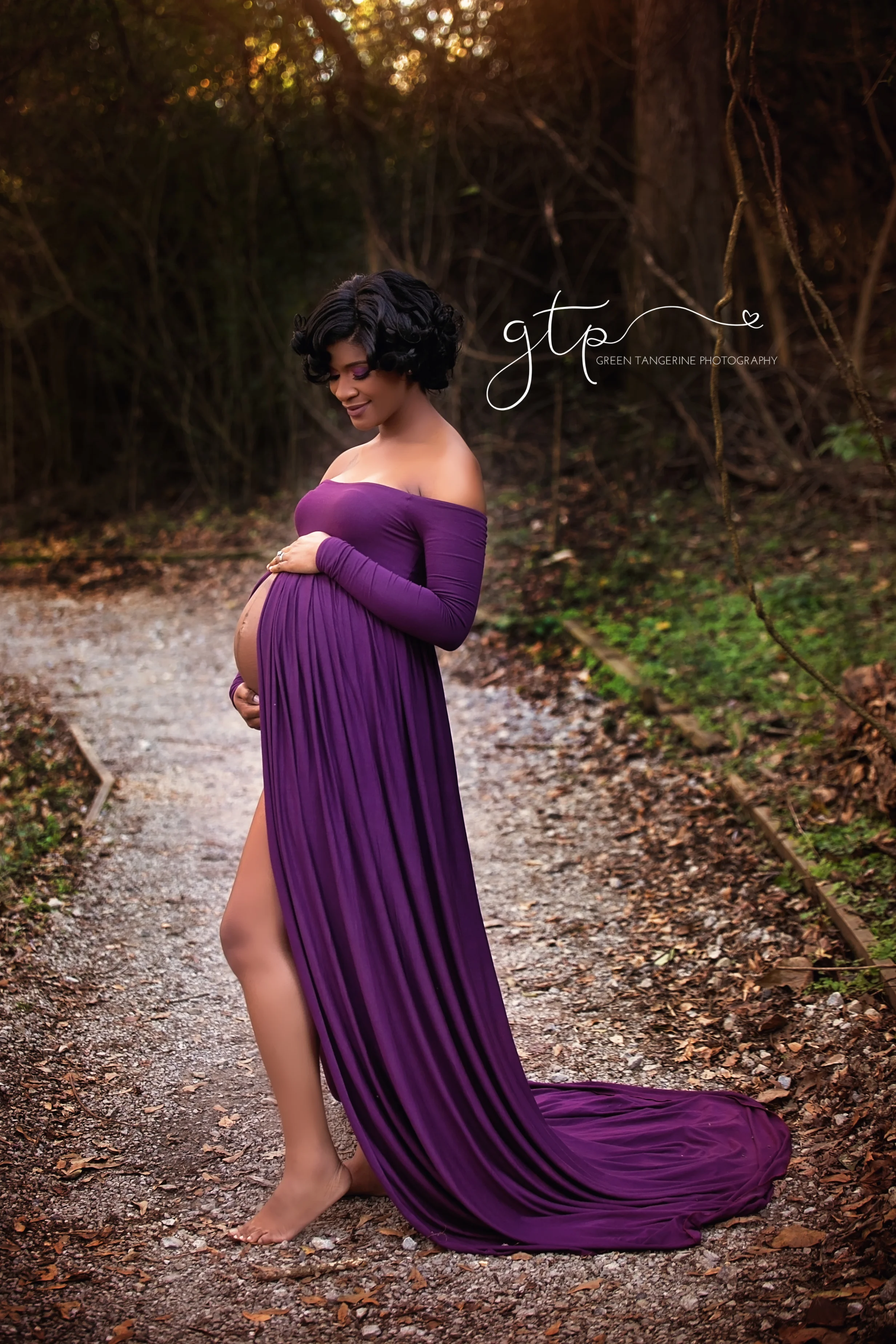 Miriam Gown in Plum (medium/large)