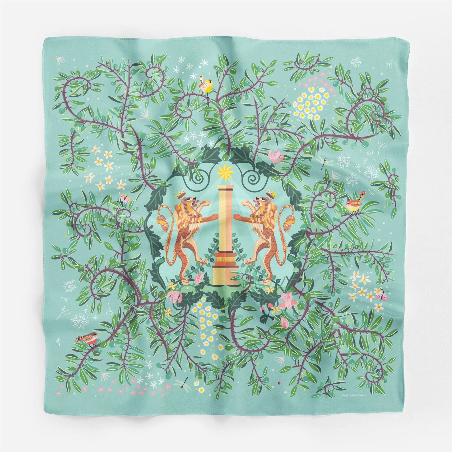 Stefania Pochesci. Scarf for Agricola Due Leoni, 2018.