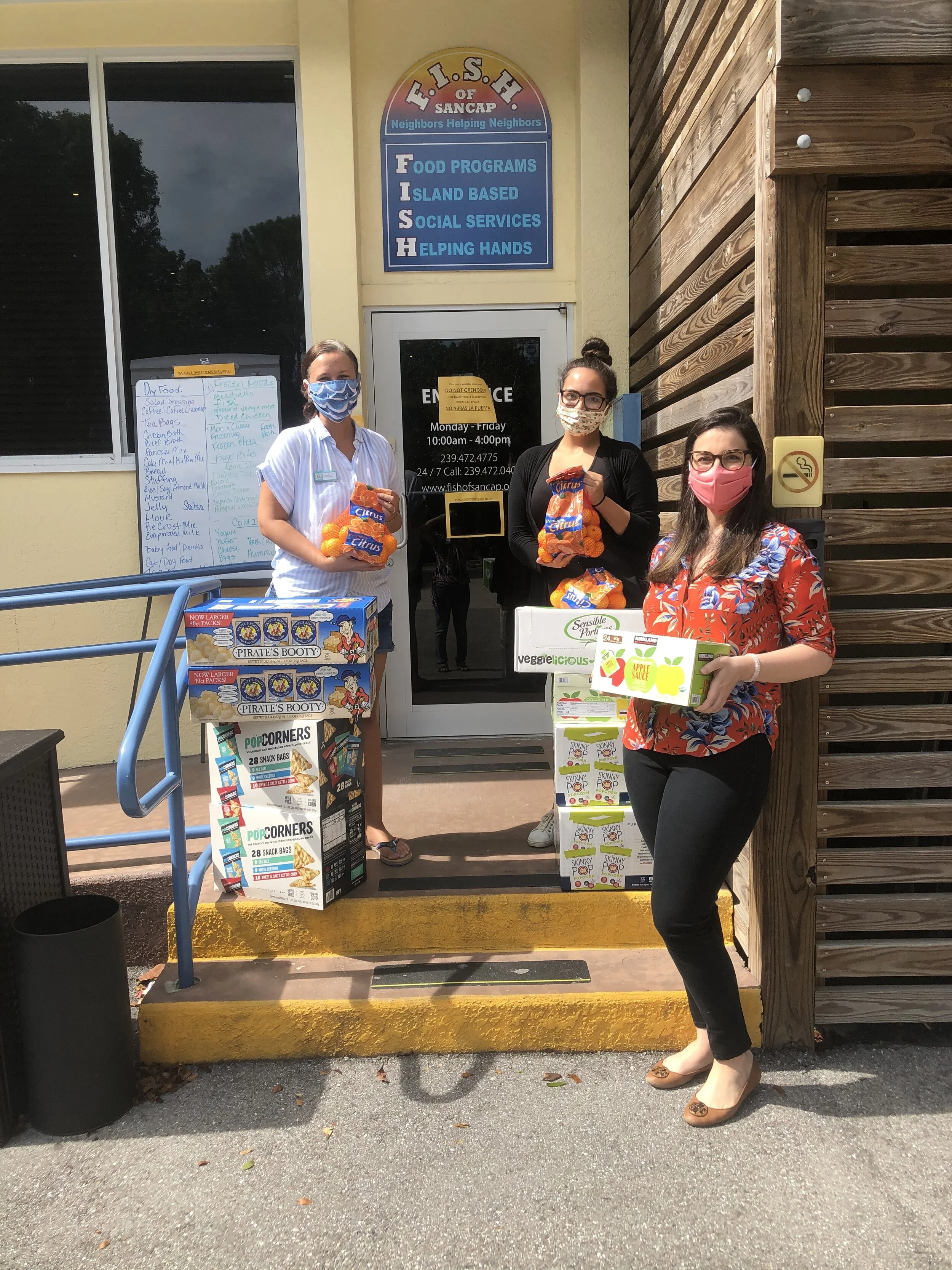 F.I.S.H. donates Summer Camp Snacks
