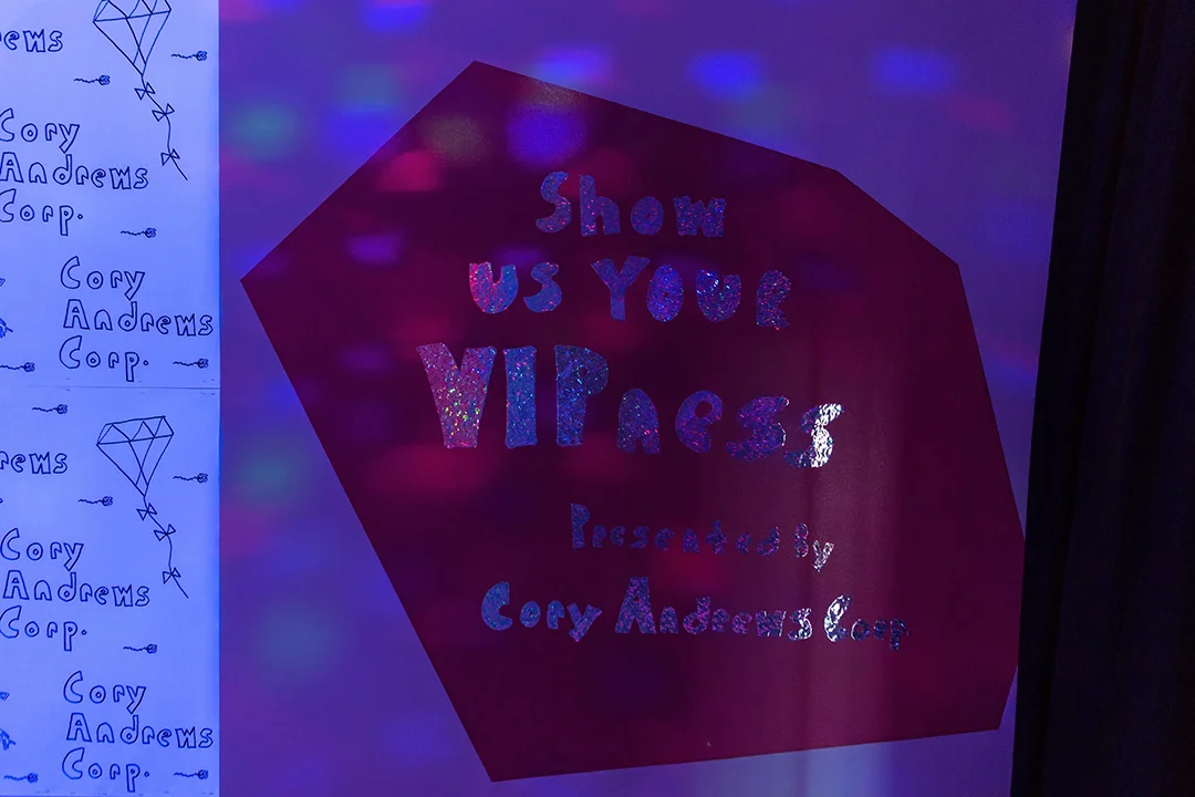 Cory Andrews Corp (Brian Gefen & Jill Weisberg) installation view from Show Us Your VIPness, Art and Culture Center/Hollywood, FL, 2017