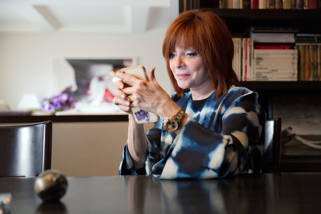  Dr. Pat Wexler checking her Twitter feed (JK, not sure what she's doing). Photo: Tony Cenicola/The New York Times.