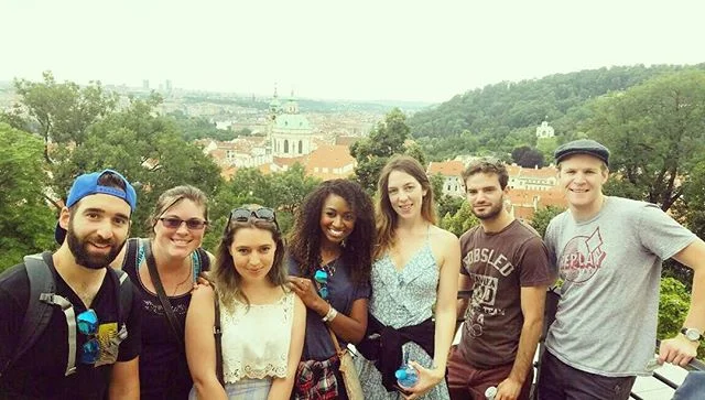 Castle bound crew. #PragueCastle #remoteyear