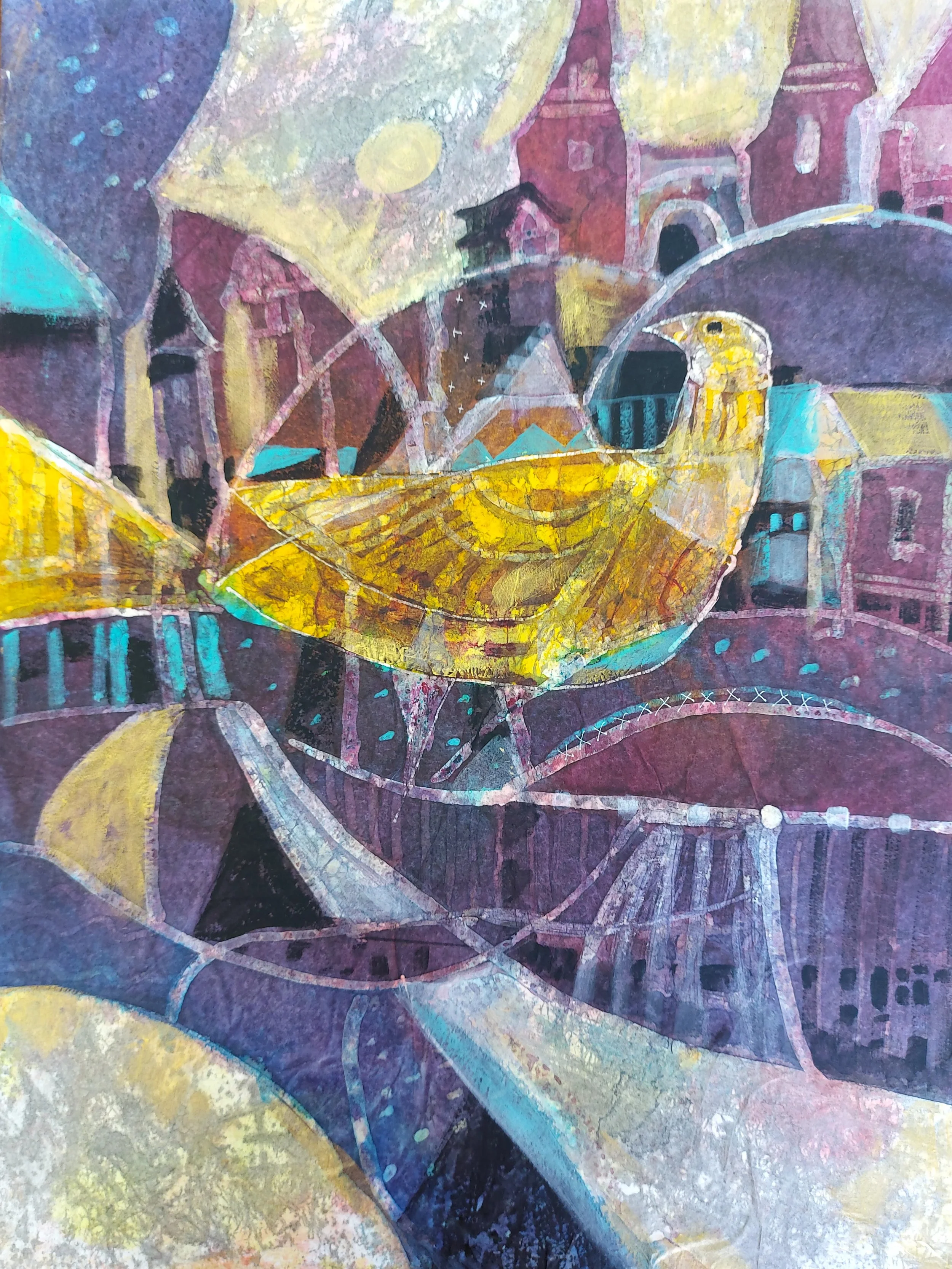 Gold Bird by Galina Ponomarenko