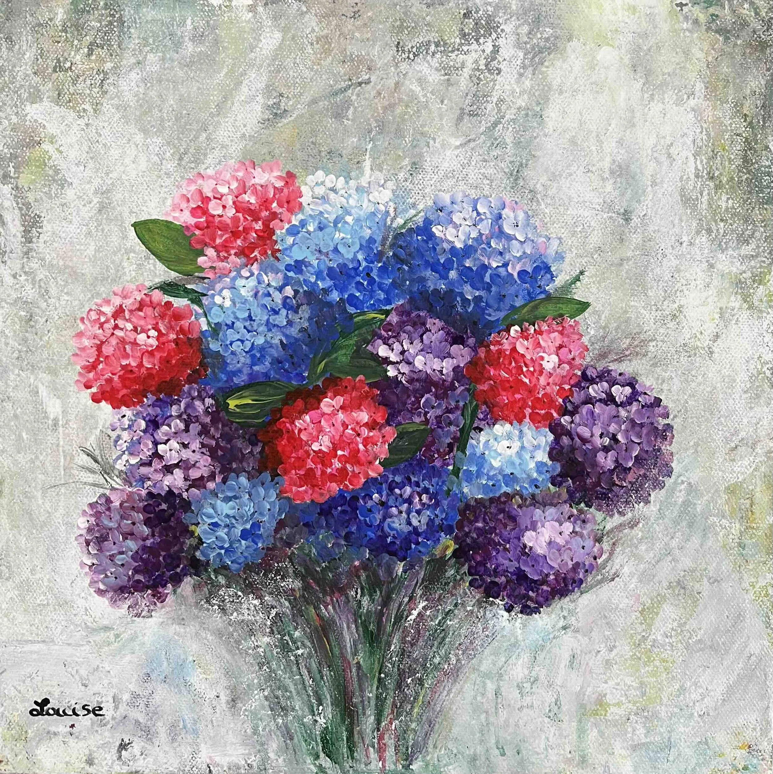 More Hydrangeas 2 by Louise Lemaire Patterson