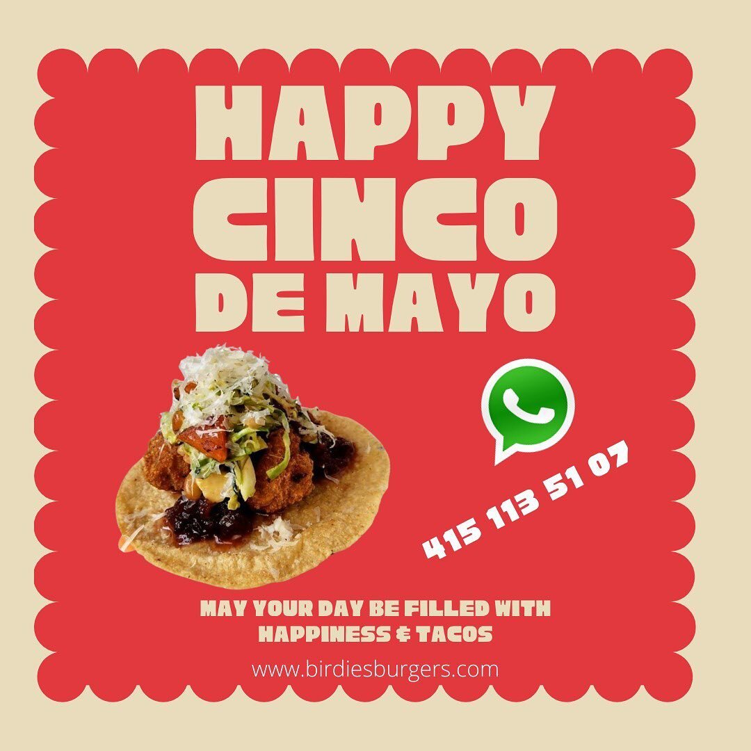 Today is 5 de Mayo, And we should all have a taco party!

Order in and enjoy #delivery 
.
.
.
.
.
#sanmigueldeallende #sanmike #sma #tacos #5demayo #foodie #foodporn