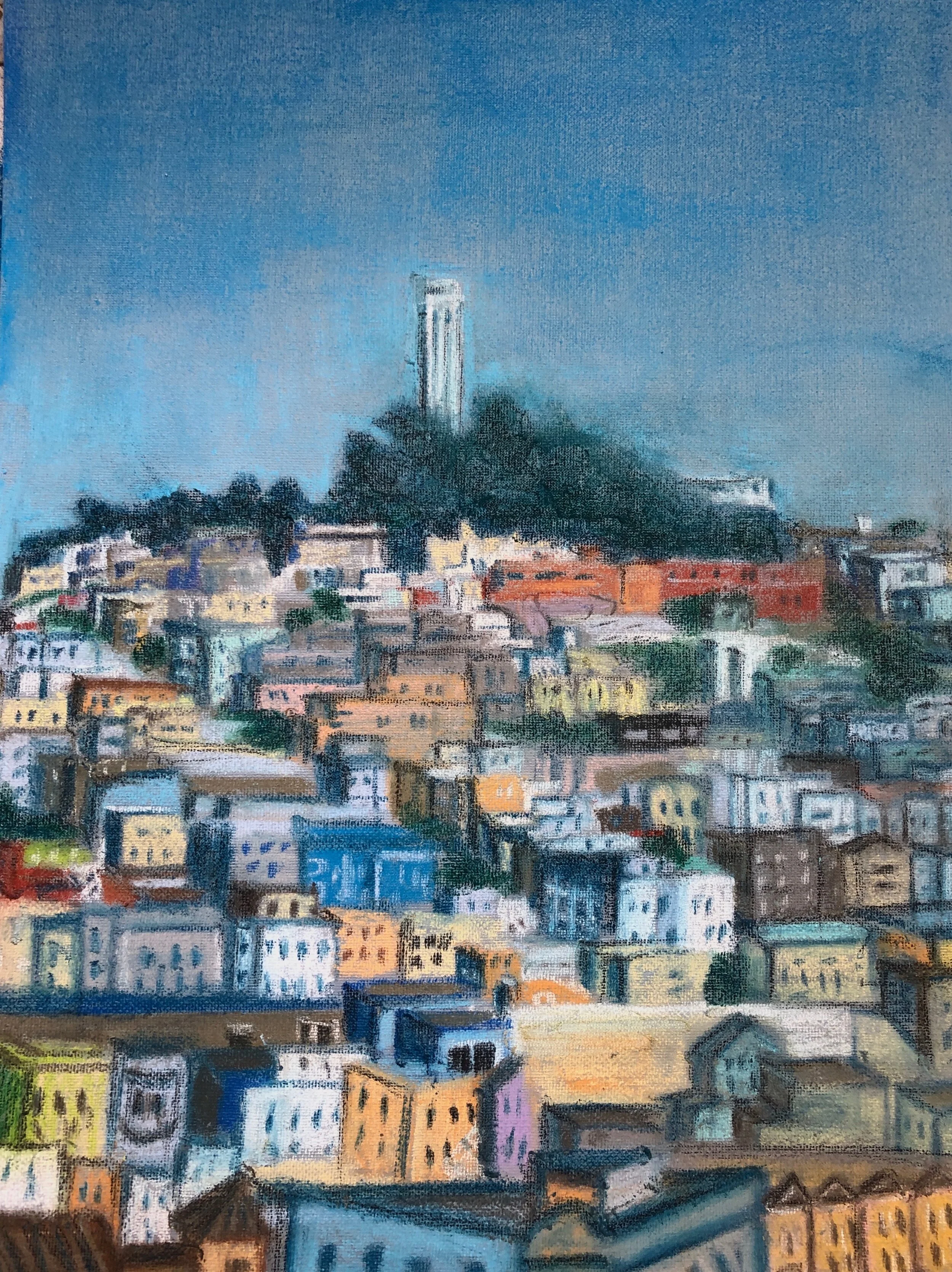 ‘The View From 800 chestnut street’ $25016 x 202020Chalk Pastel on Mixed Media Paper