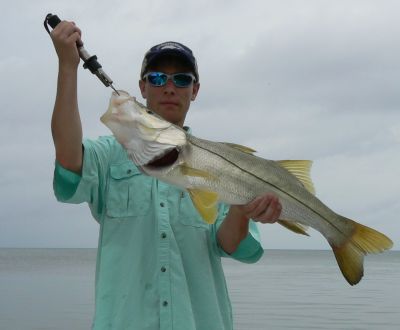 Fishing for snook in Belize