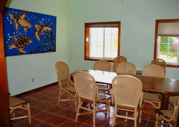 Conference Room at Turneffe Flats scuba diving resort on Turneffe Atoll in Belize
