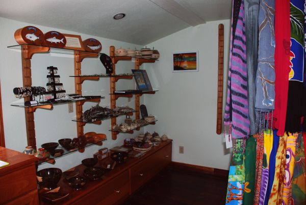 Gift Shop at Turneffe Flats saltwater fishing resort on Turneffe Atoll in Belize.