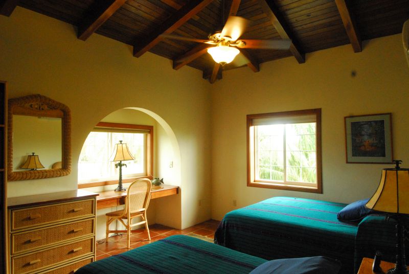 bright guest rooms enjoyed after scuba diving the Blue Hole