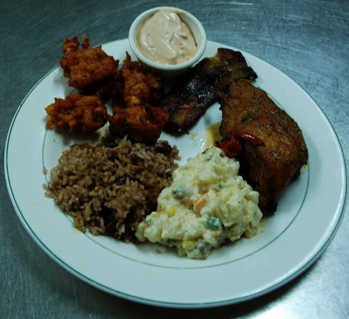 Belizean chicken recipe at this scuba diving lodge