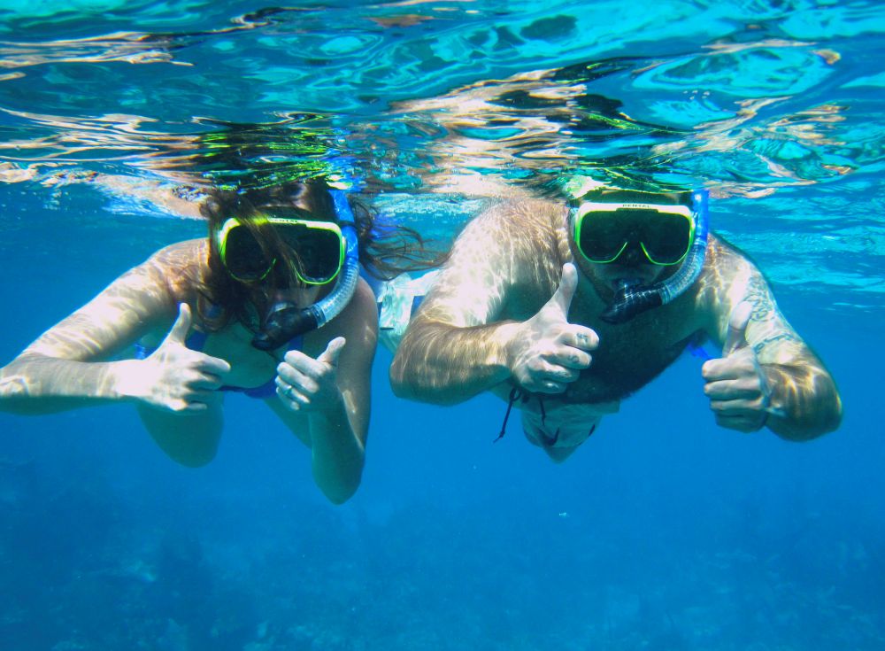 Do it yourself snorkeling in Belize at Turneffe Flats