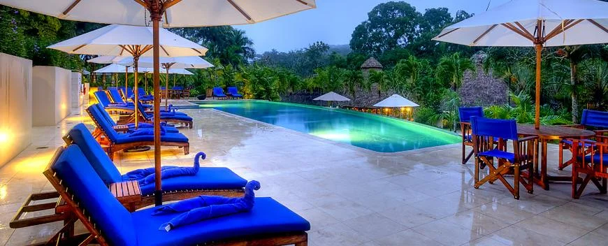 The pool at Chaa Creek Belize