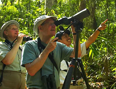 Bird watching at Chan Chich Belize