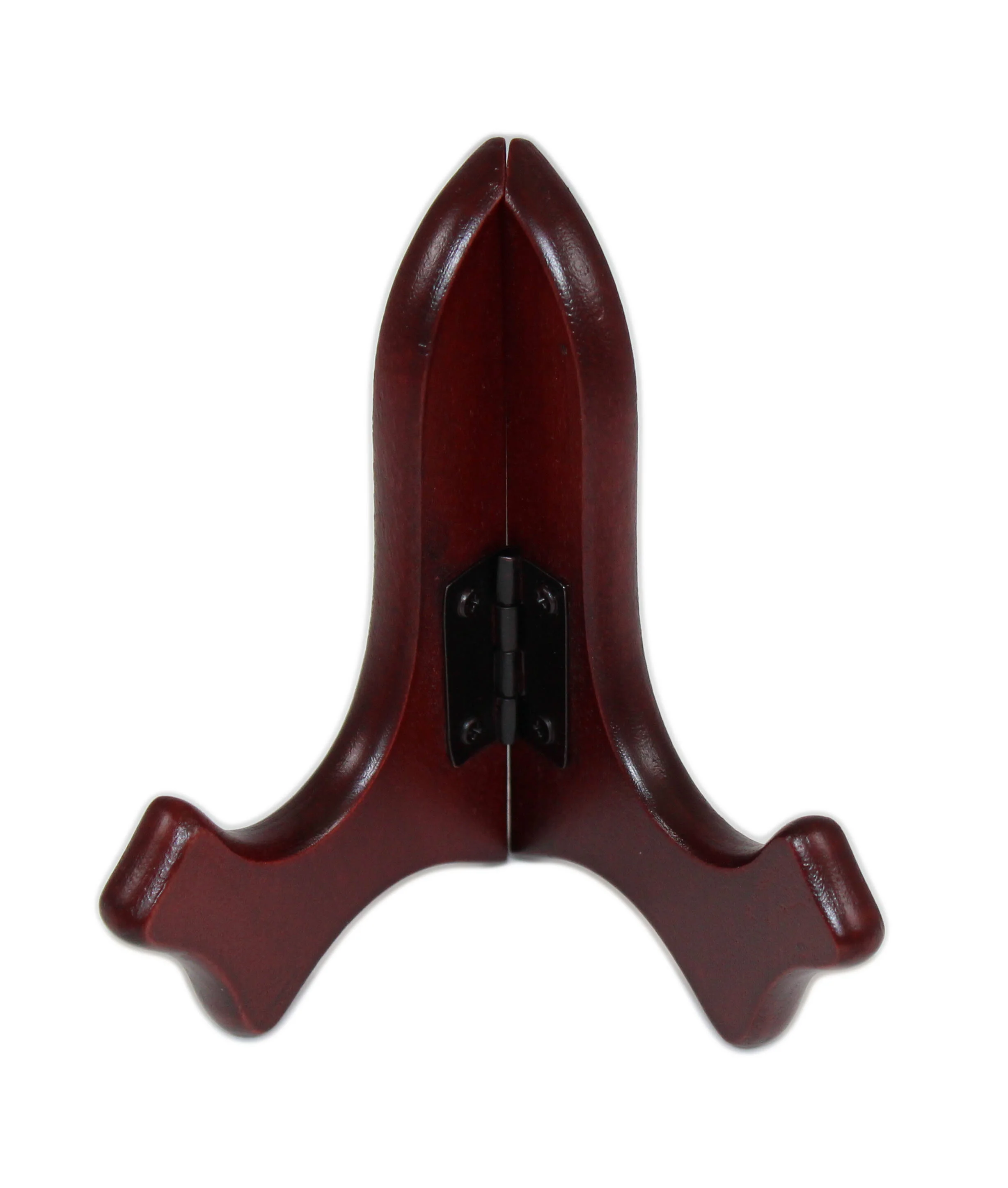 4 inch wood easel - plate stand - paw print stand.JPG