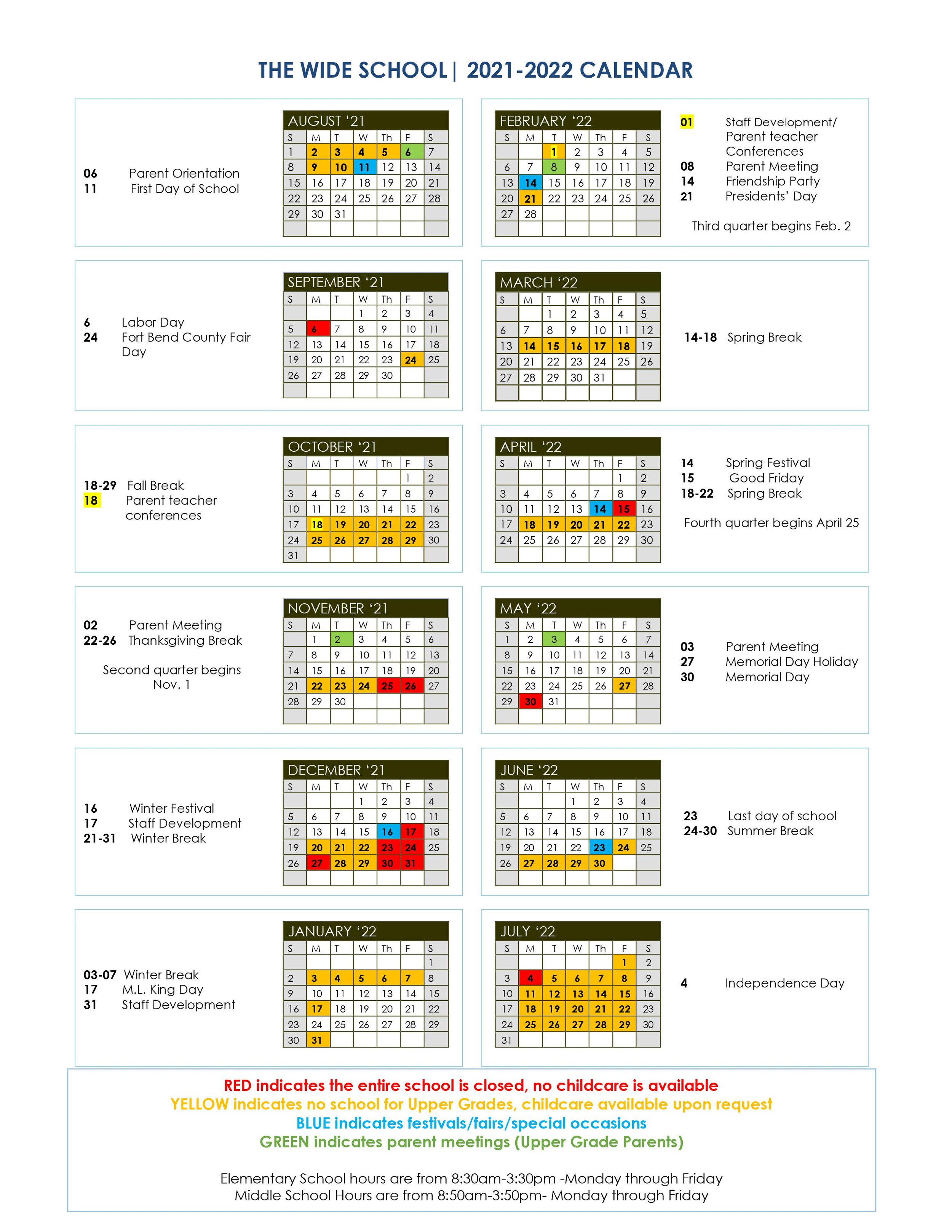 Lcisd Calendar 2022 Wide Happenings — Wide School- High School, Middle School, Elementary School