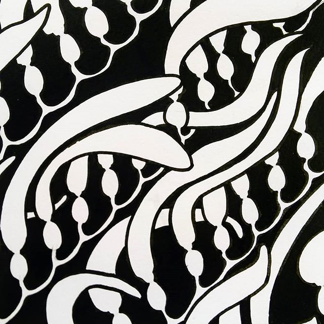 A black and white sketch of a Kelp forest repeat. Will ad in more detail and see how that will work.
.
.
.
#kelpforest #kelp #seaweed #oceaninspired #surfacepatterndesign #repeat #sketch #blackandwhite #drawingoftheday #poscapens #illustrate #imadeth