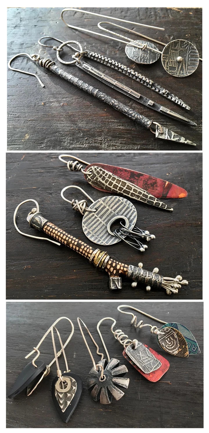 Examples of ear wire styles we will explore in class.