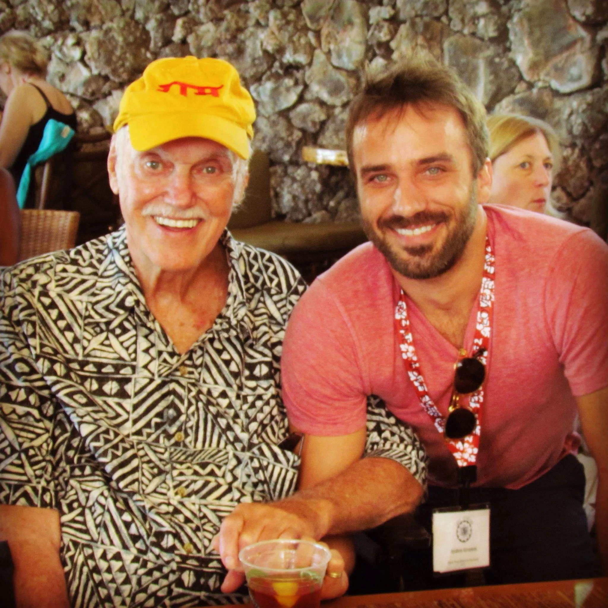 Ram Dass and I at the retreat