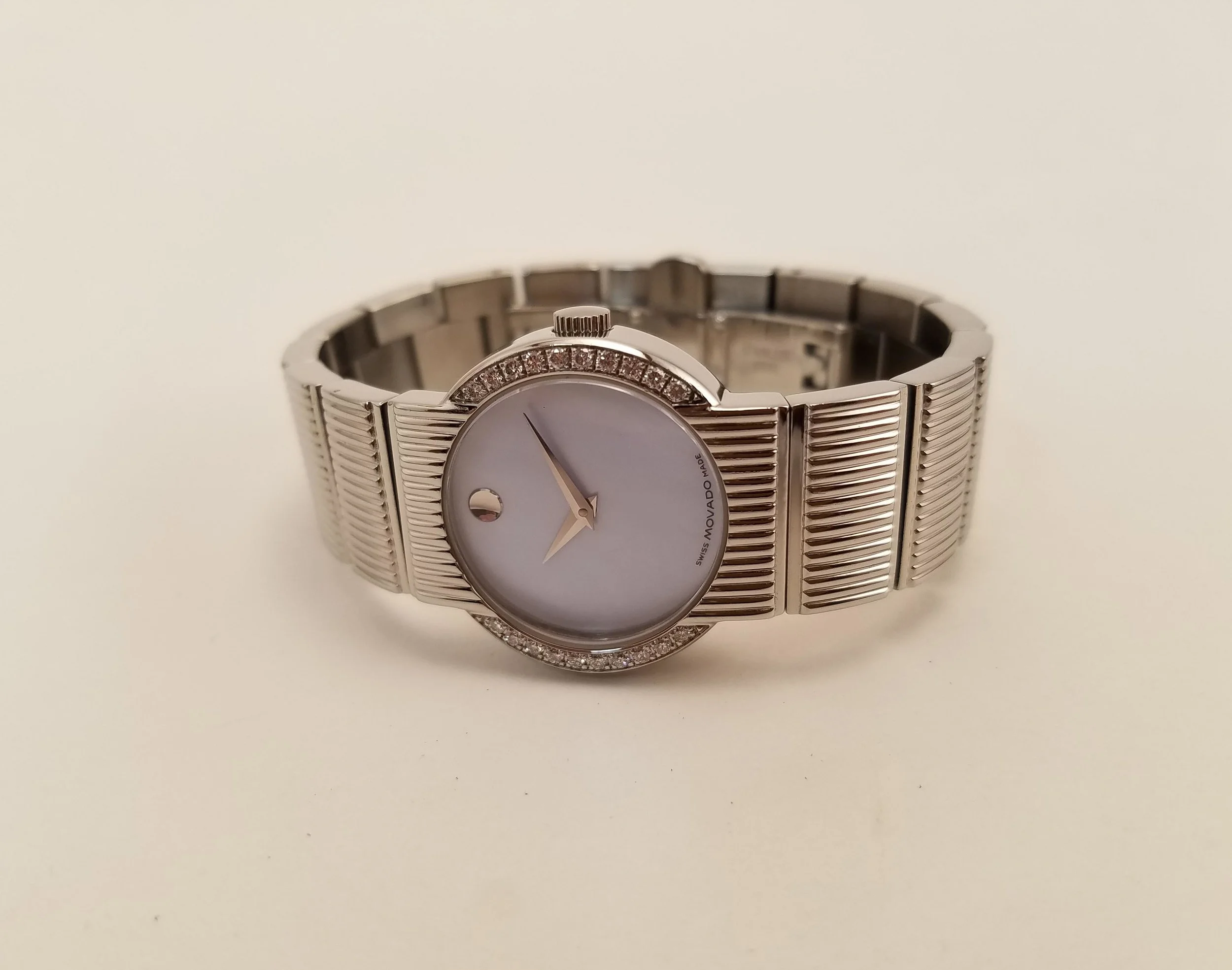 Movado Concerto Diamond Bezel Mother of Pearl