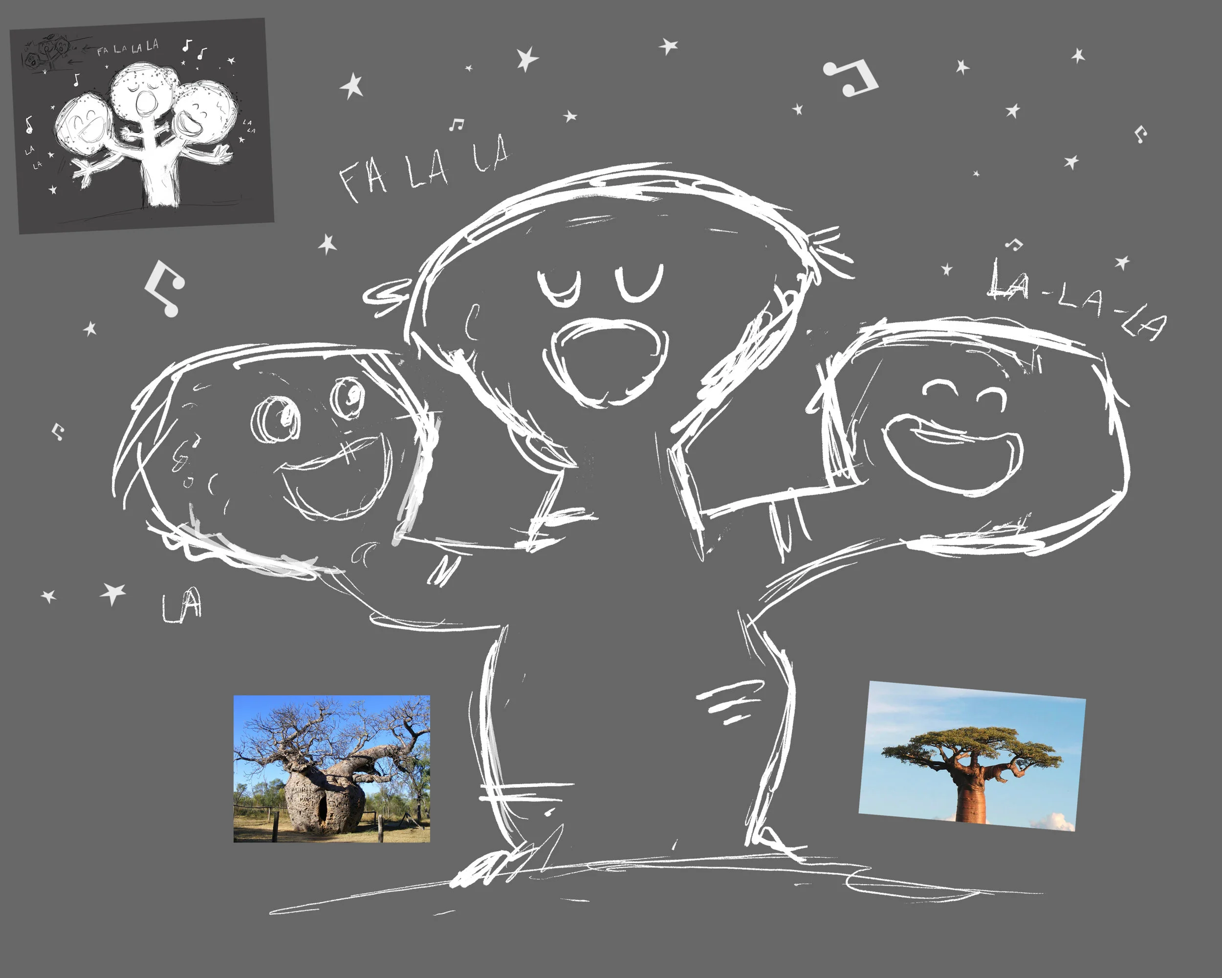 After some research, refine the sketch that you are most happy with.
