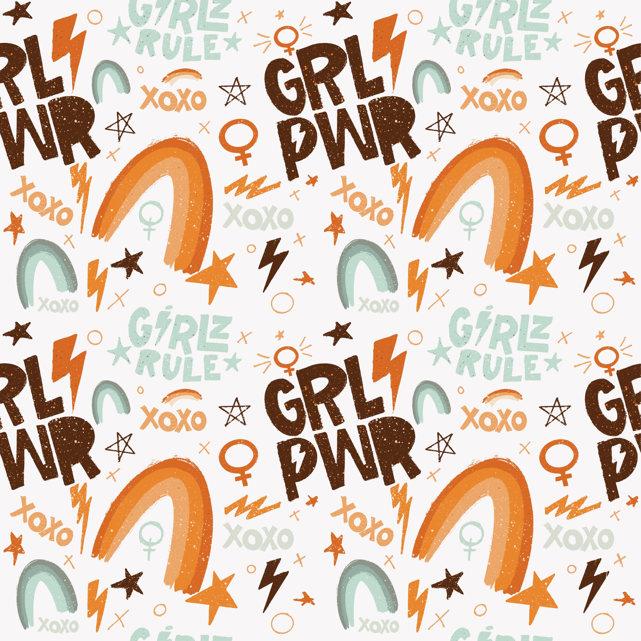 Girl Power - Repeating Pattern