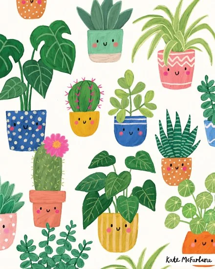 HOUSE PLANTS REPEAT PATTERN