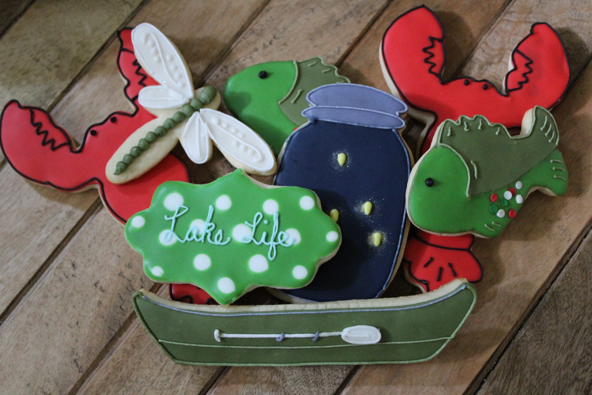 Lake-themed cookies: $20/dozen
