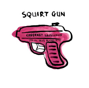 Squirt Gun Wine Label