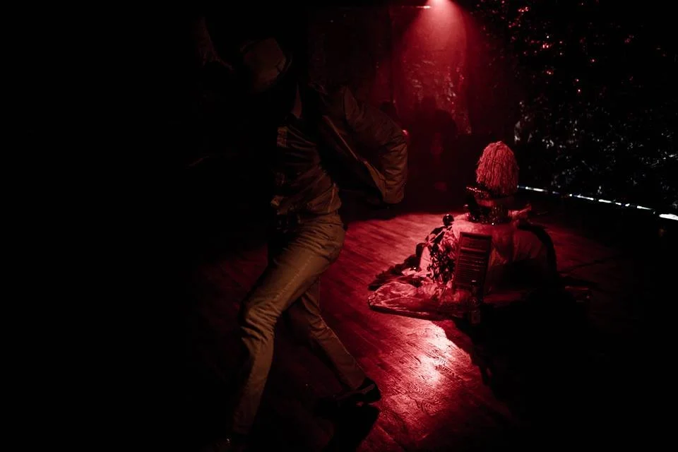 Hansell Vaillant dances in La Sirene, photo credit: Sokari Ekine