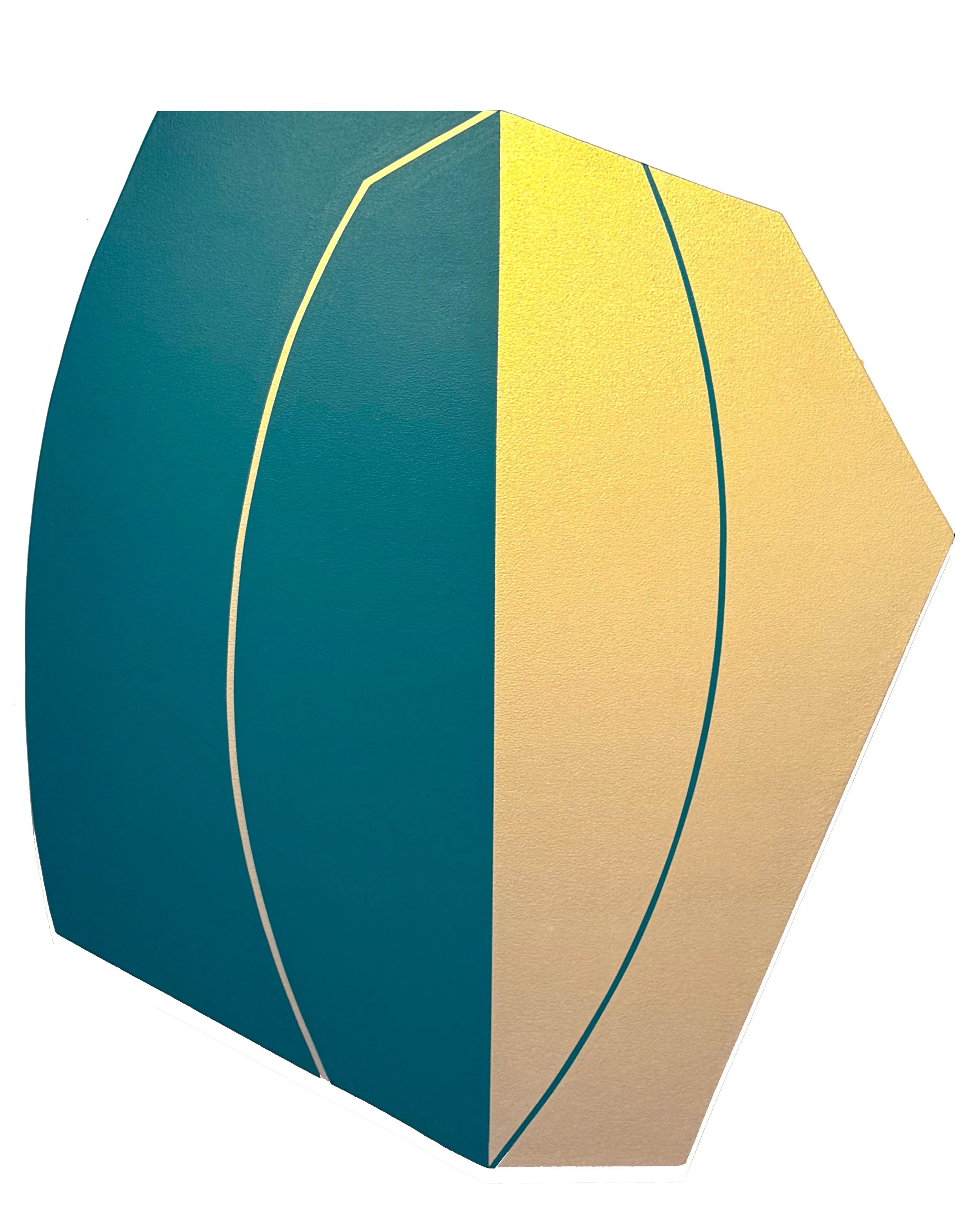 Lunar 8-2025-48"x42"-pearlescent & acrylic on canvas over panel