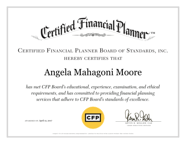 Up Close And Personal With Angela Moore Cfp Financial Planner New Modern Money Education