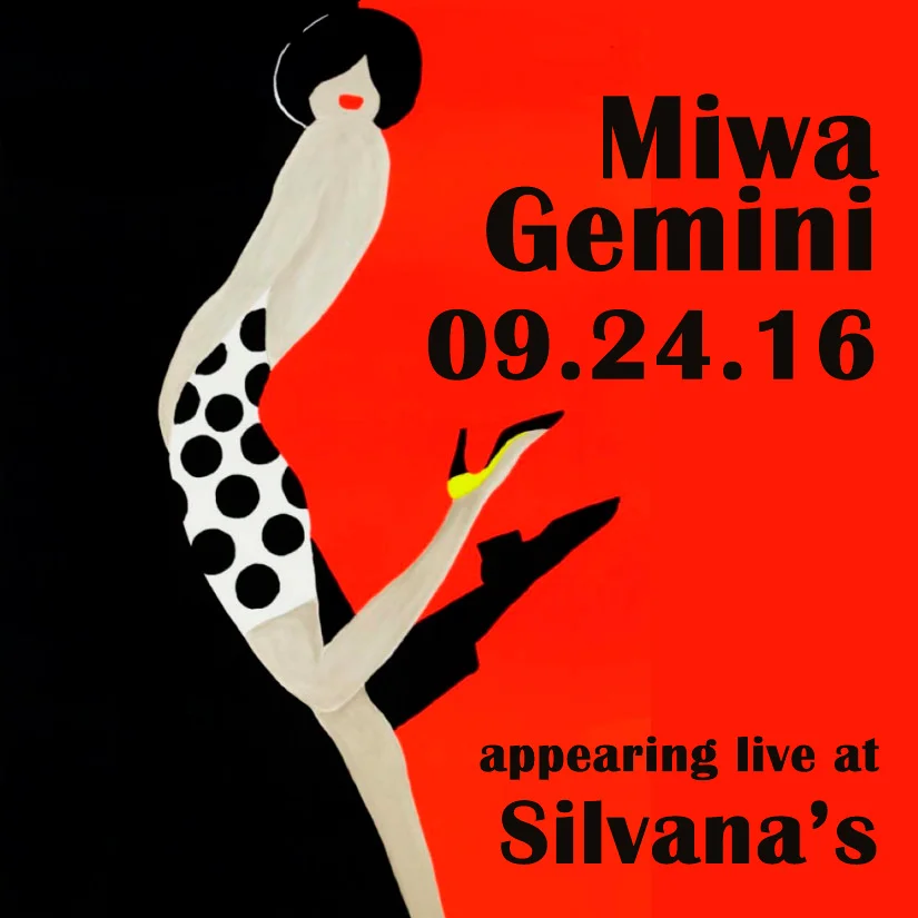 At the Silvana's in Harlem, NYC Saturday, September 24th at 9pm