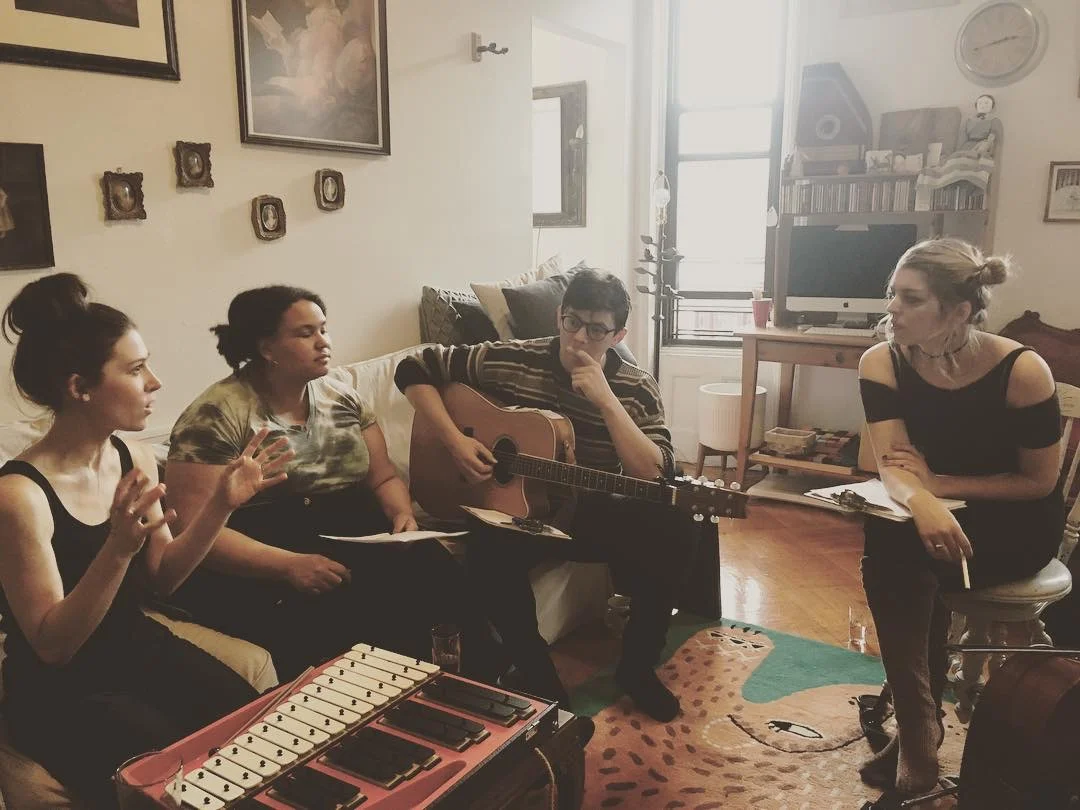 Very serious at the rehearsal.
