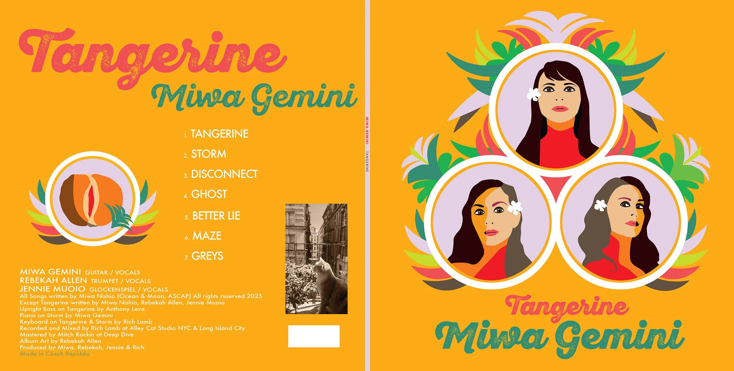 Album Tangerine will be available on 05/01/26 on Bandcamp 