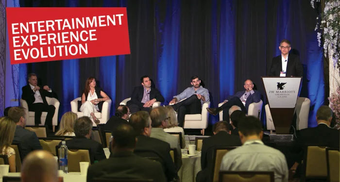 Howard Samuels (at podium)