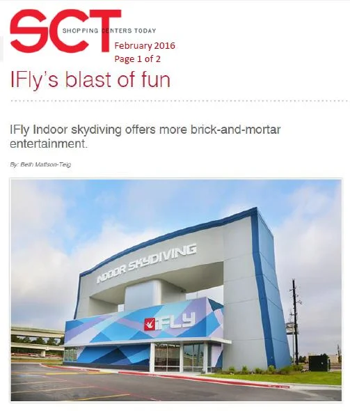 iFLY's Blast of Fun [Shopping Centers Today]