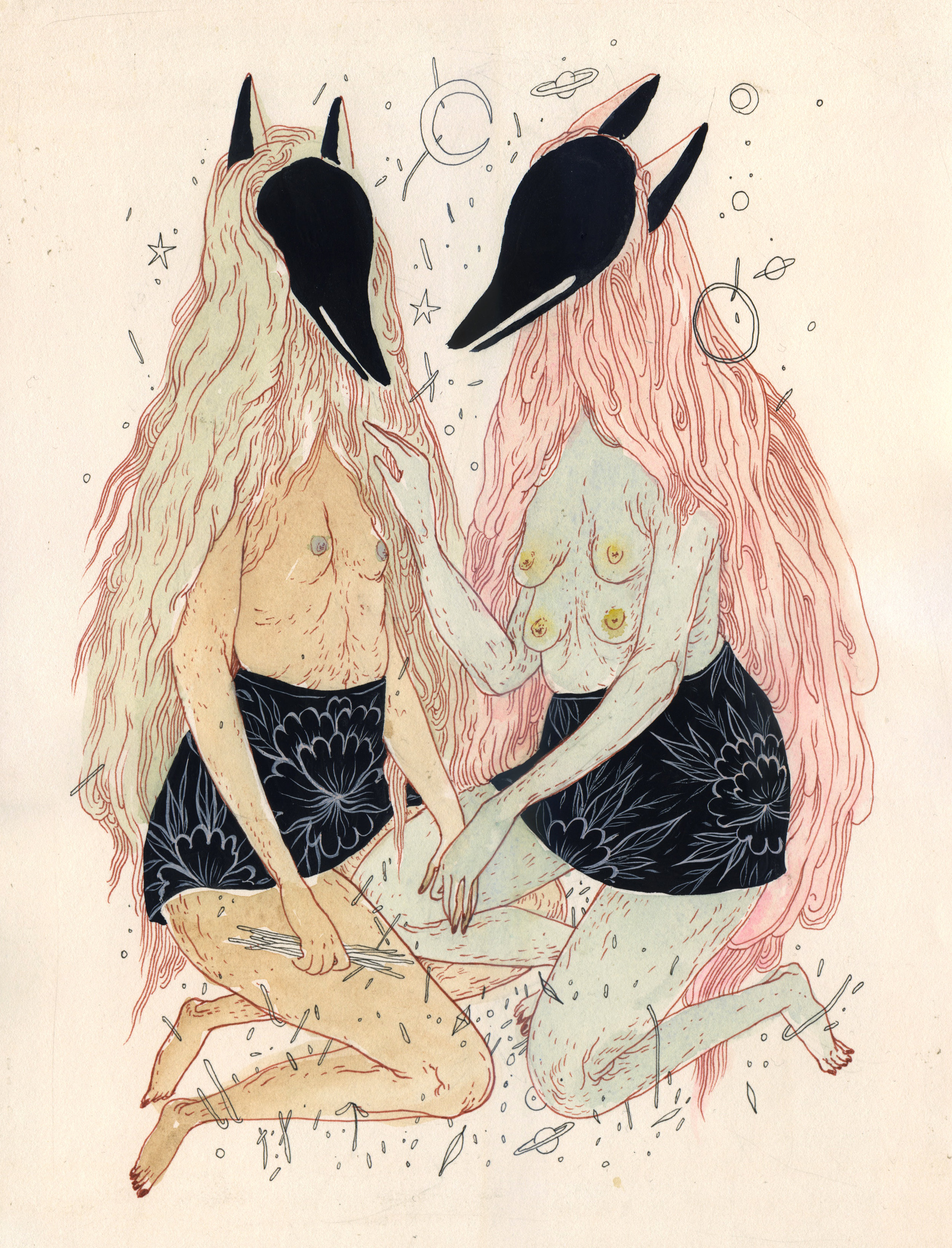 "Maybe she'll live so long she'll forget about me" by Nomi Chi. Image courtesy of artist.